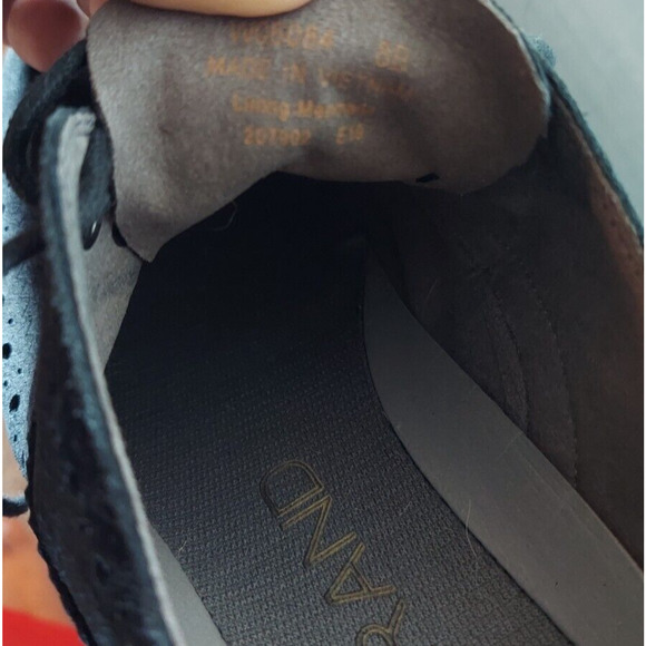 Cole Haan Zerogrand Suede Shoes Womens Black Wingtip Oxford W06084 Size 8B - Picture 7 of 7